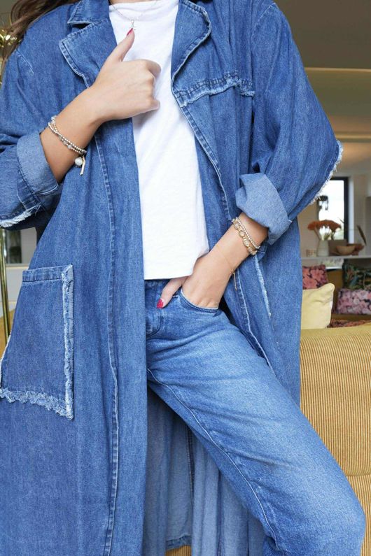 Scout Swing Trench Jacket Denim /10=
